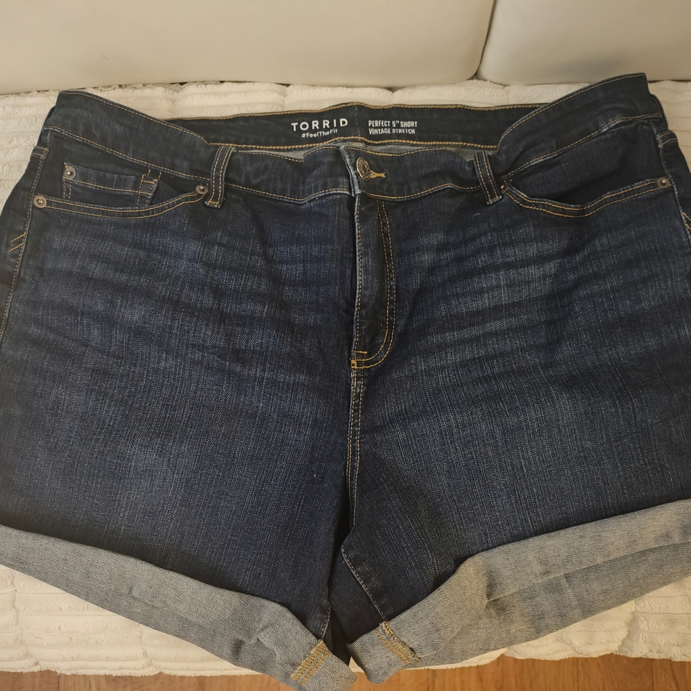 Torrid Stretch Denim Shorts
